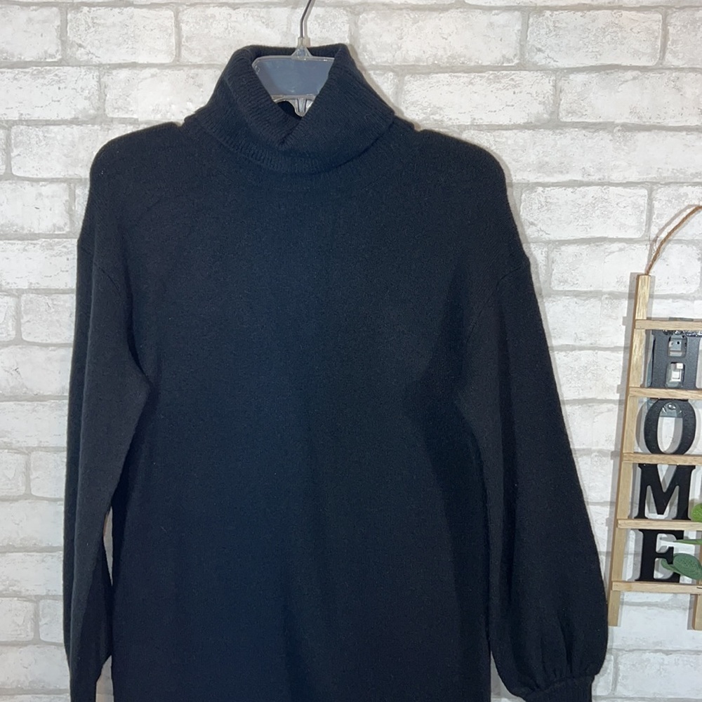 J.crew Black turtleneck sweater dress size Small - Picture 3 of 13